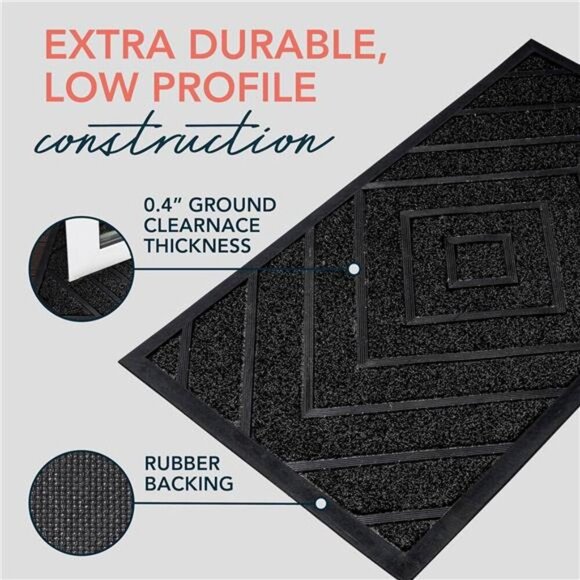 Durable Outdoor Mat - Front Door Mat - 30''x18'' - Welcome Mats Outdoor - Picture 5 of 7